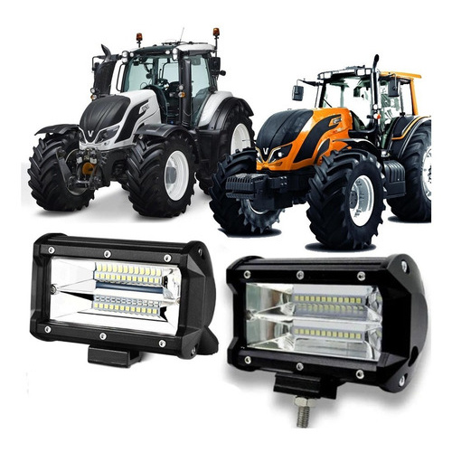 Par Farol Milha Retangular Led 72w 48v 60v Agrícola Trator em Oferta na Shopee
