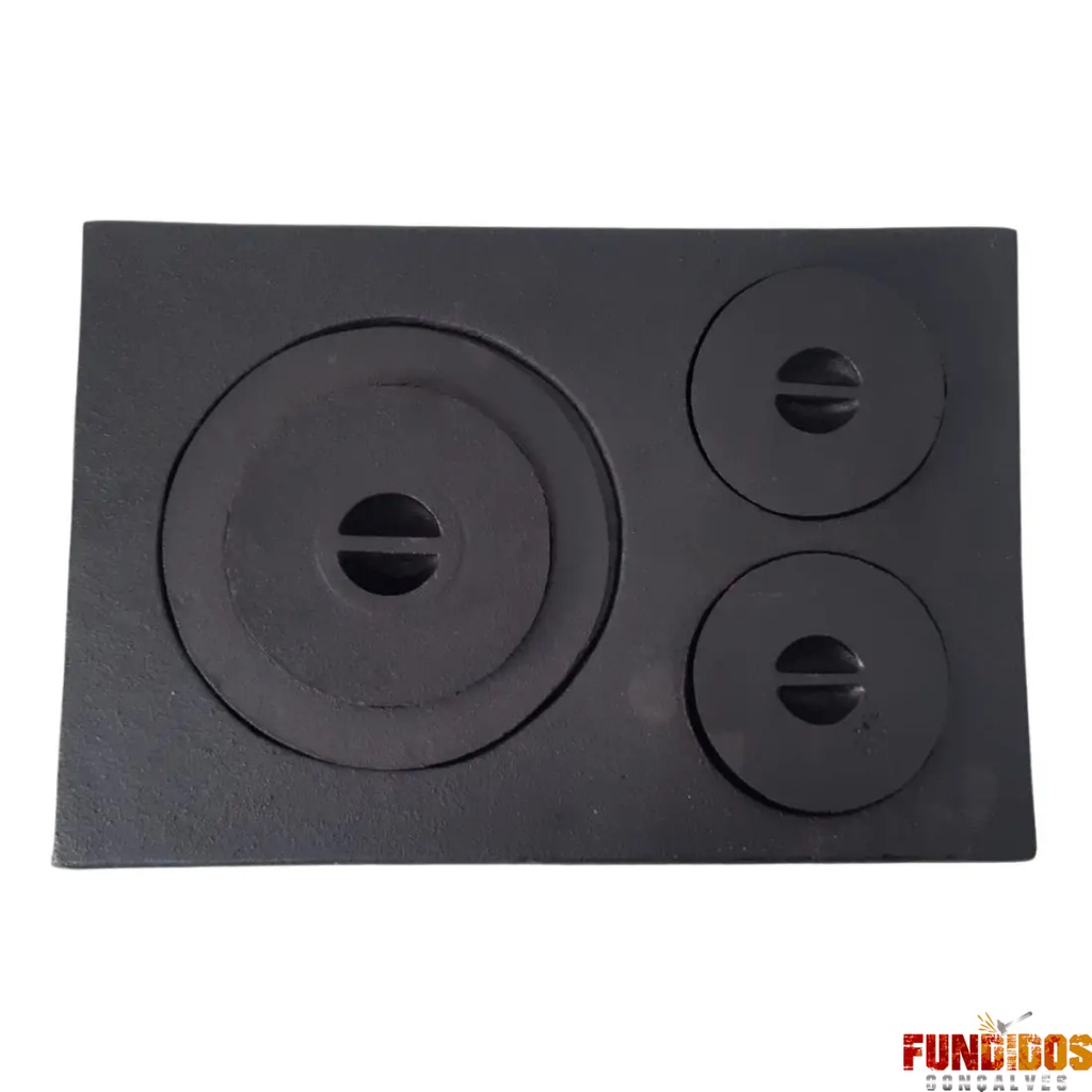 Chapa Paraná 3 Furos Para Fogão a Lenha 50x33 em Oferta na Shopee