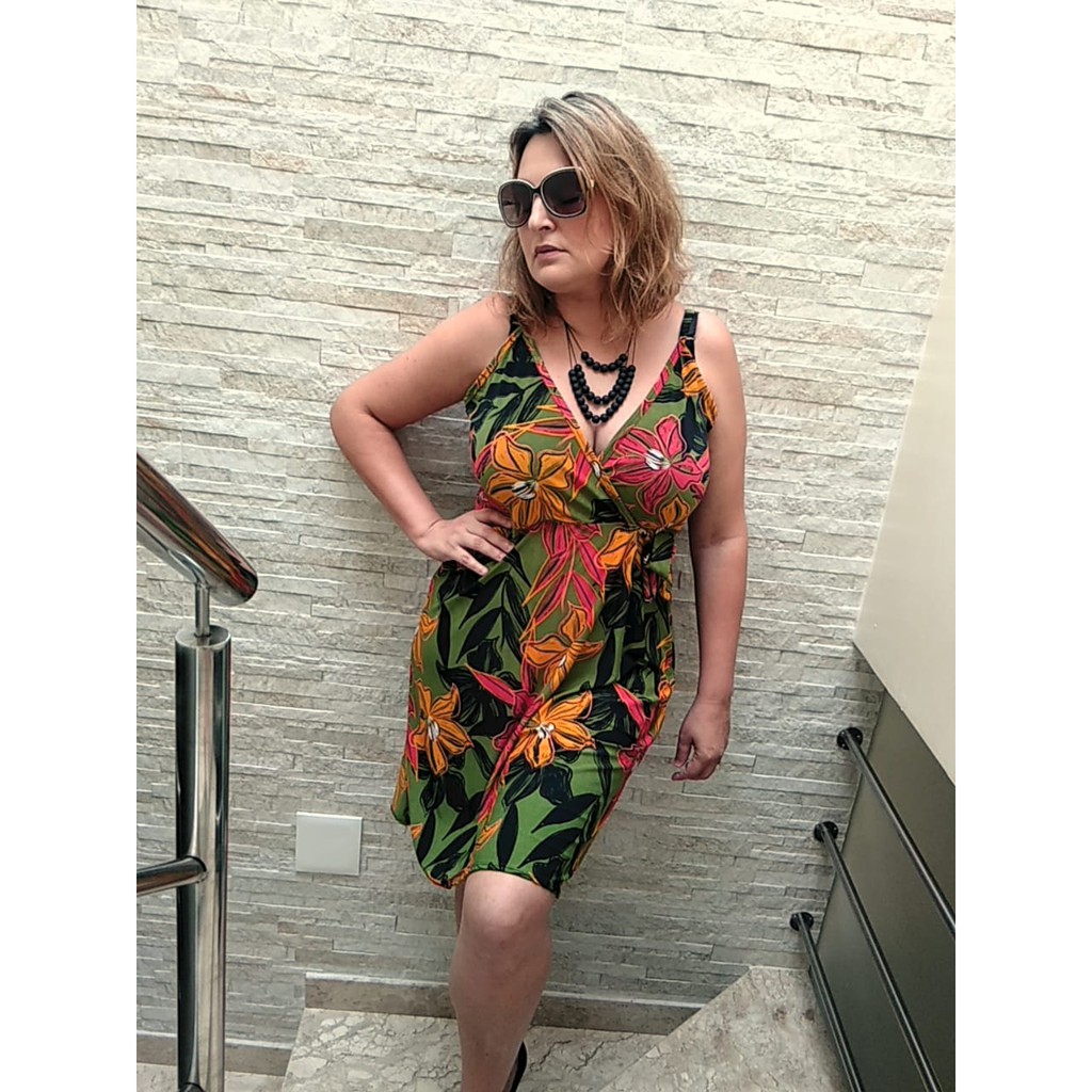 vestido de malha fria solto