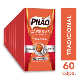 Kit 60 Cápsulas de Café Pilão Tradicional 7