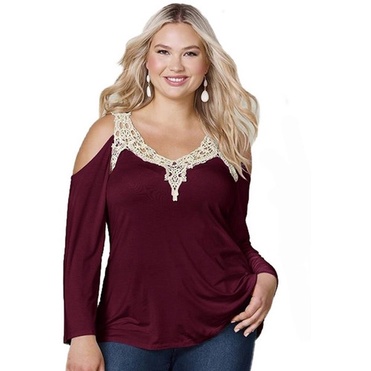 Renda Guipir Plus Size C/manga Longa Viscolycra