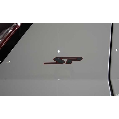 Detalhes do Par De Adesivos Emblema Sp  P/ Stilo Punto Fiat Resinado
