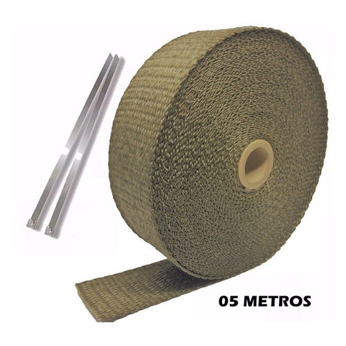 Manta Térmica Termotape Escapamento Titanium 5 Metro E 2 Zip