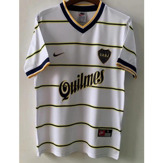 finekeys Retro Boca Juniors Away Soccer Jersey 1997/1998 Men Adult Maradona #10 L / Maradona #10