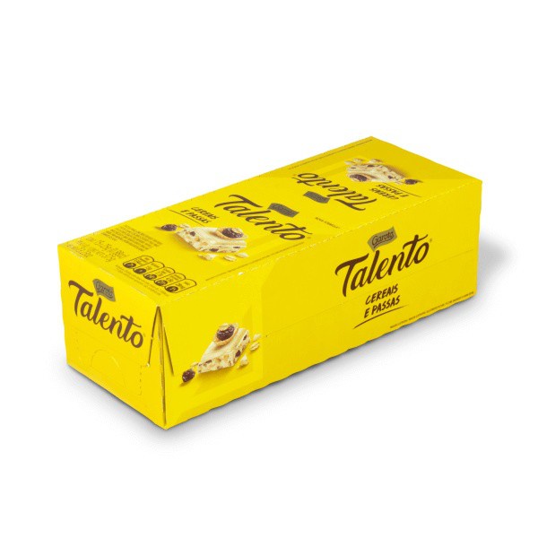 Chocolate Mini Talento Cereais E Passas 25g Caixa C/15 em Oferta na Shopee