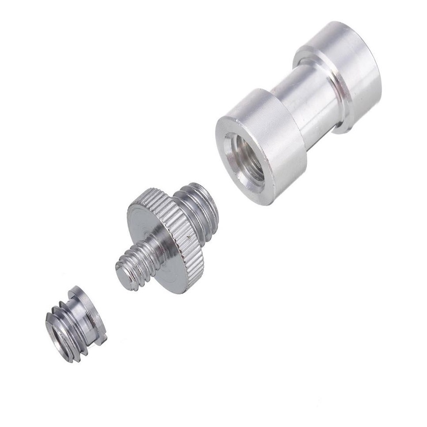 Kit Parafusos Pino Adaptador 1/4 3/8 Tripe Flash Rosca