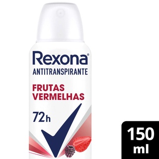 Antitranspirante Aerossol Rexona Frutas Vermelhas 150ml em Oferta na Shopee