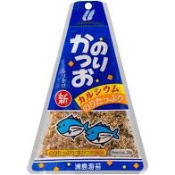 Tempero para Arroz Japonês Furikake Urashima Triângulo Nori Katsuo Azul Peixe Bonito .´.