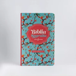 Bíblia Sagrada ACF Leitura Perfeita | Letra Normal | Couro Soft | Floral