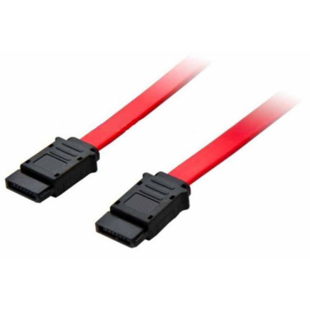 Cabo Sata de Dados = Cabo para transferência de dados = Pode ser utilizado para conectar disco rígido ou drive de dvd ou gravador na placa-mãe = SATA 1 150MB/s SATA 2 3Gb/s 300MB/s = Tamanho 36 centímetros