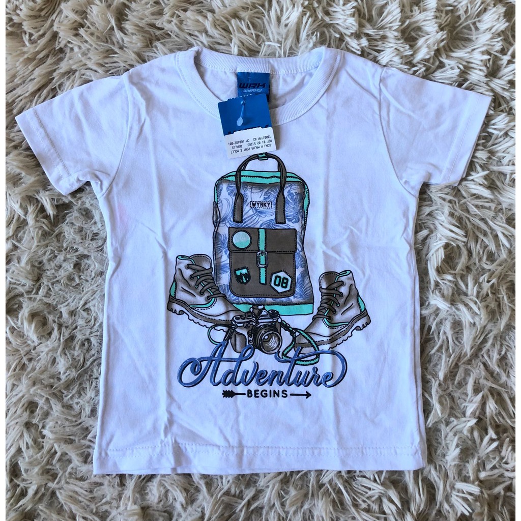 Camiseta infantil branca - Tamanho 2