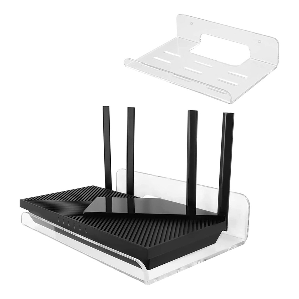 Suporte para Roteador Modem Prateleira Escritório Home Office Casa Decoração Sala