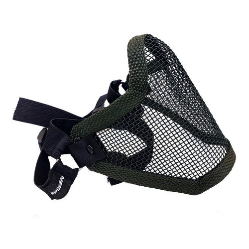 Mascara Metal Meia Face Verde Airsoft Paintball Grade Telada