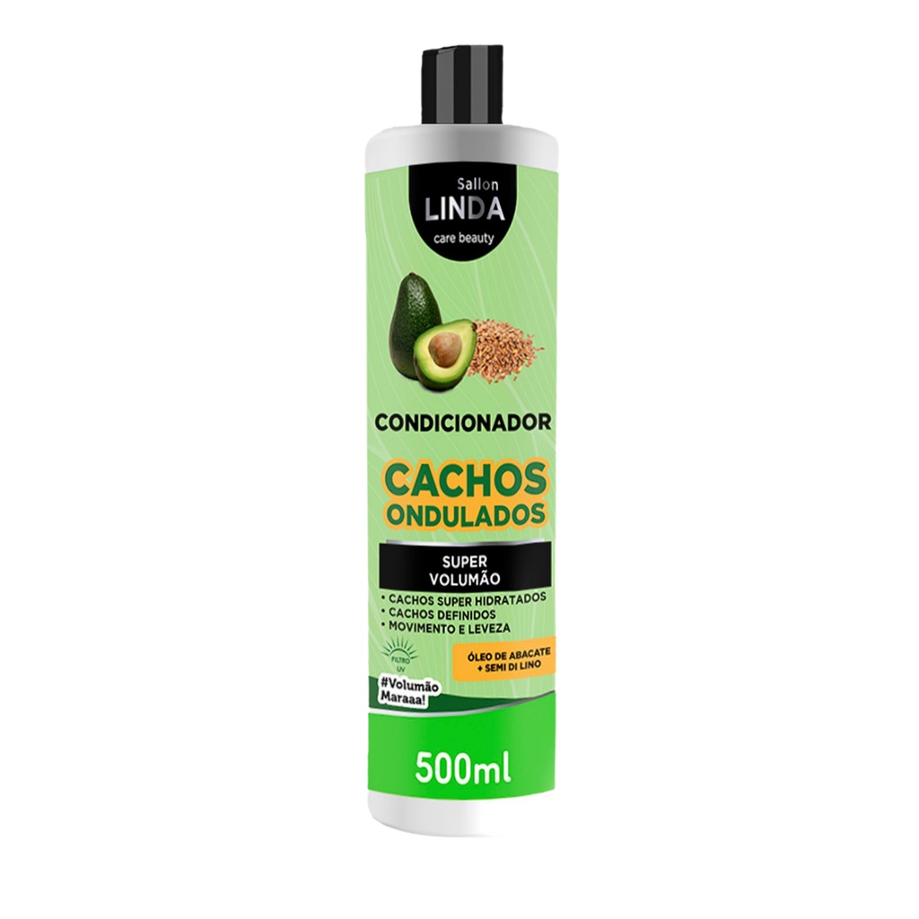 Condicionador Cachos Ondulados Óleo de Abacate e Semi di Lino 500ml
