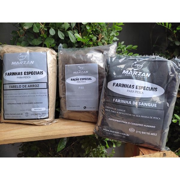 3 Kilos Kit Ração Moida p40+Farelo de Sangue+Farelo de Arroz !!!!!!!! — R$ 55,00 em Shopee