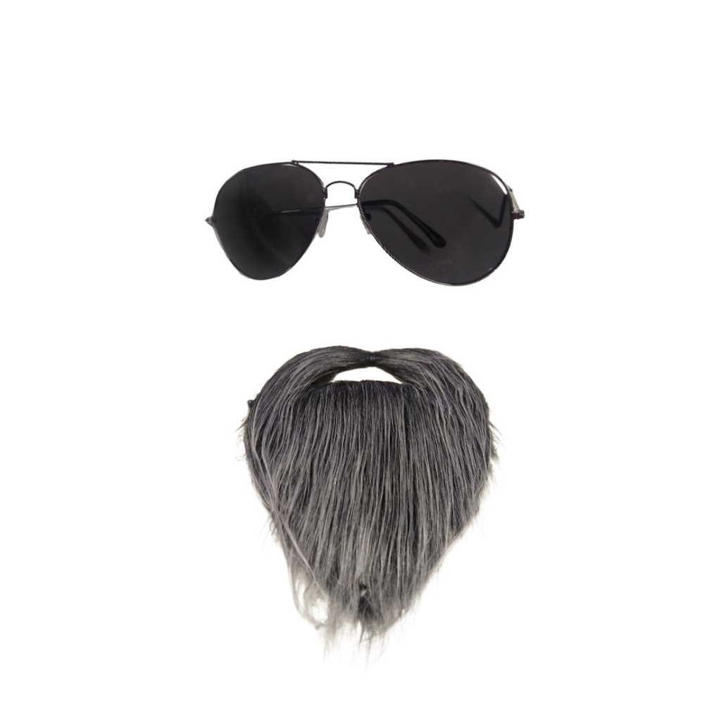 Kit Raul Seixas Cosplay Oculos, Barba, Harry Potter Aniversário Presente Oferta Halloween Anime Mago Dia das Bruxas Promoção 02 peças