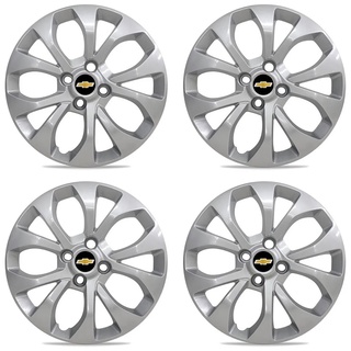 Kit Calotas Aro 15 Onix Prisma Cobalt 2014 Até 2019 Prata em Oferta na Shopee