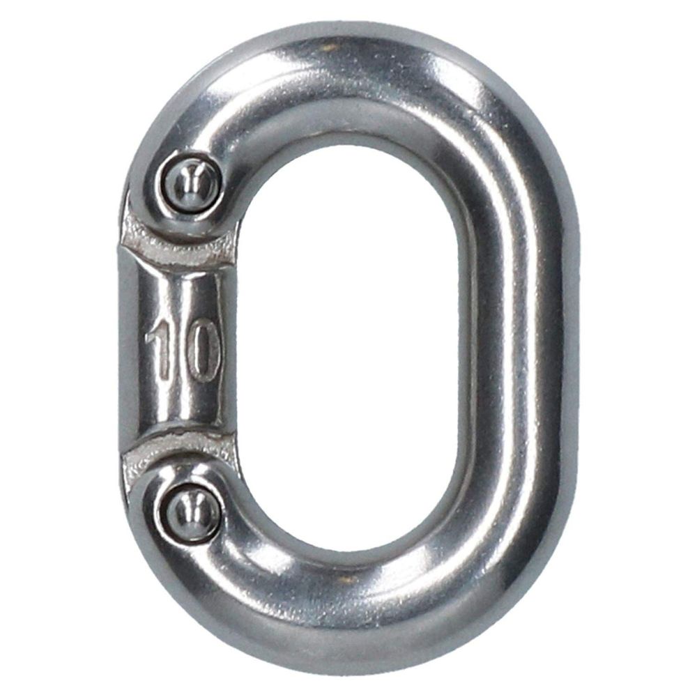 Elo Conector De Corrente 10MM em Inox Elo Utilizado Em Guinchos Elétricos Ancoragem Correntes Barcos
