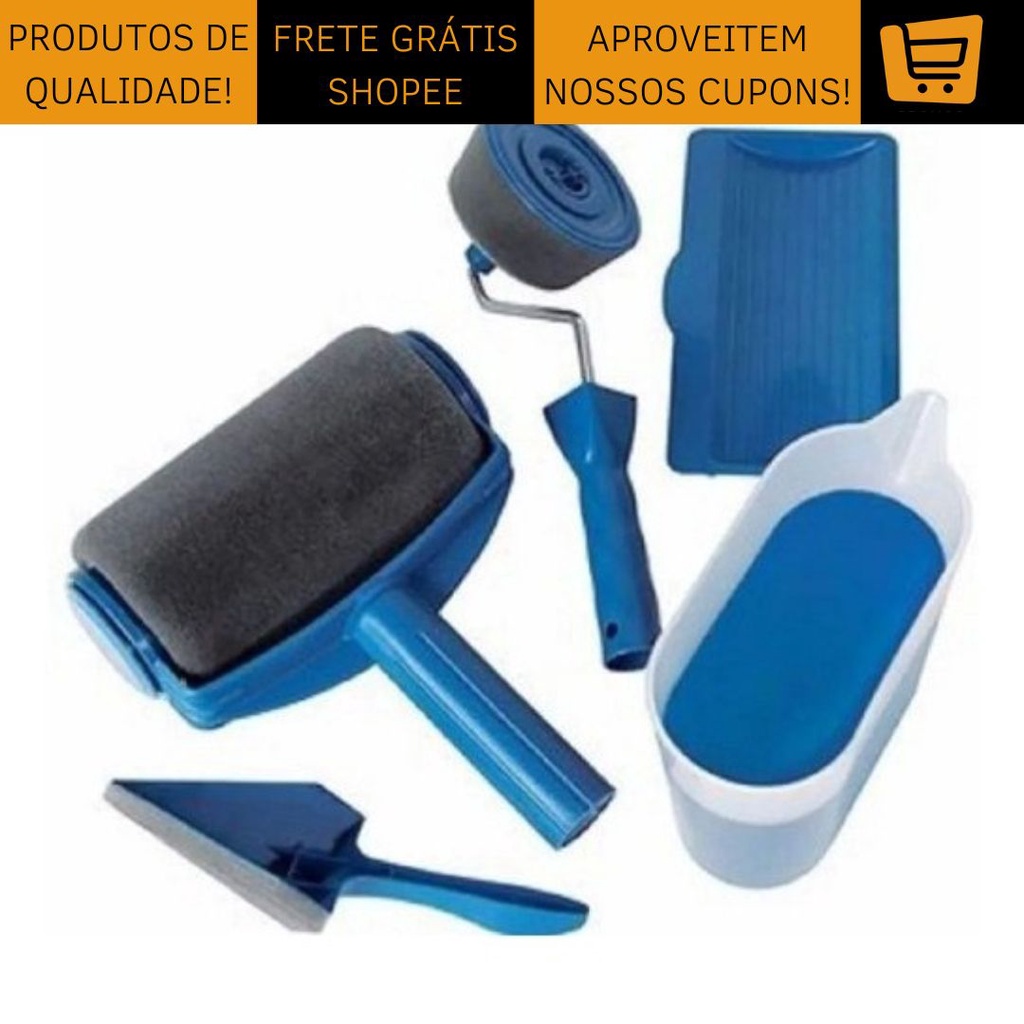 Rolo Roller Pintar Facil Kit Pintura Mágico Para Pintar Parede Casa ...