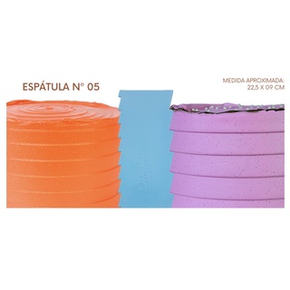 espátula decorativa n•5 para bolo azul Lsc 22,5 cm dupla confeitaria ( chocobraz )