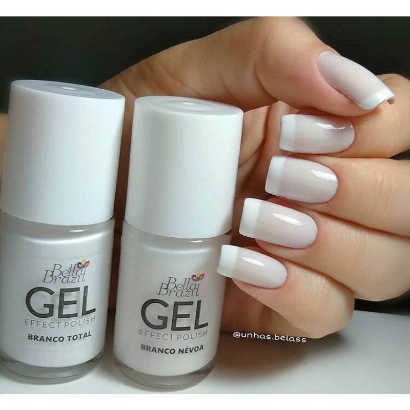 Esmalte Renda unhas francesinha. Kit francesinha Branco Bella Brazil