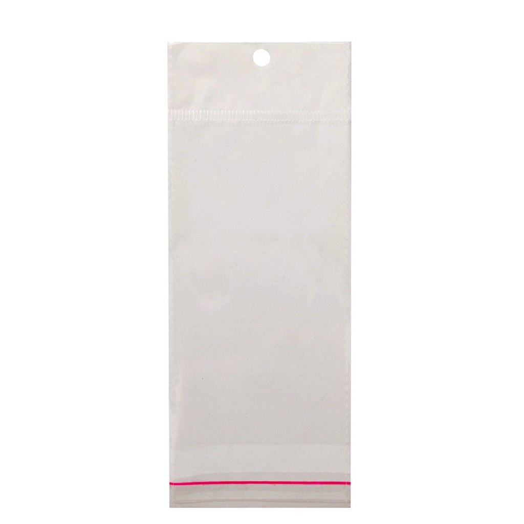 Saco Transparente Incolor Solapa 10x25 +3 com 100 Unidades com furo loja embalagem saquinho auto colante aba adesiva em Oferta na Shopee