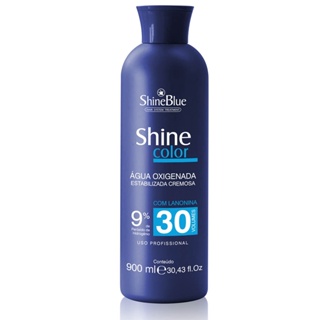 Água Oxigenada 30 Volumes 900ml Shine Blue para Cabelos em Oferta na Shopee