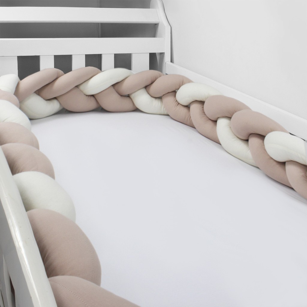 Protetor Trança Rosê Avulsa Para Berço 4,00 Mts, Laura Baby