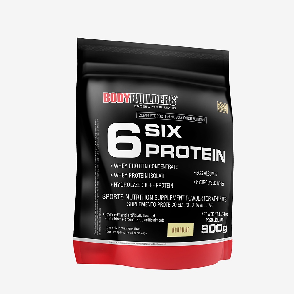 Whey Protein Concentrado 900g - 100% Importado - Ganho de Massa Muscular Magra e Força Muscular – Bodybuilders