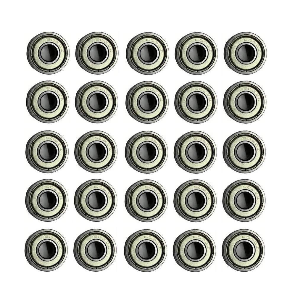 25 Rolamentos 608zz Skate Patins 8x22x7 Kit 25 Rolamento 608 zz - Skateboard Spinner Roller Patinete Adesivo