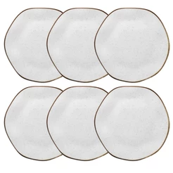 Conjunto de 6 Pratos Rasos 27,5cm Ryo Maresia
