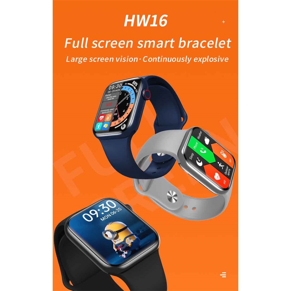 Hw16 44mm Smart Watch Series6 Tela Inteira Bluetooth Fitness Shopee