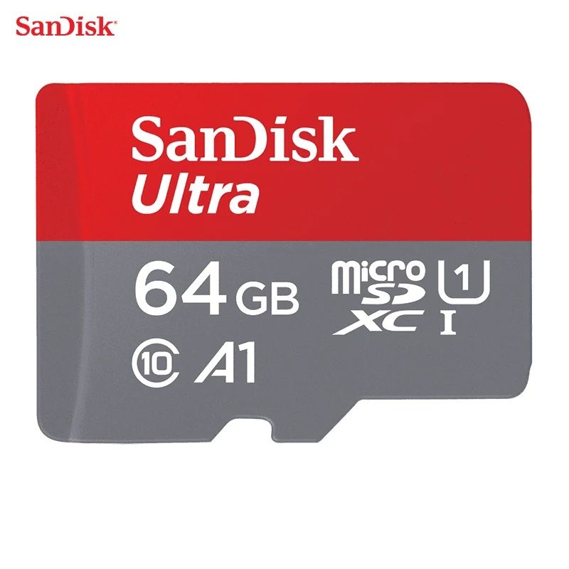 Cartão de Memória 64GB SanDisk Ultra SD Card de Alta Velocidade Classe 10 Com Adaptador de Cartão Micro sd