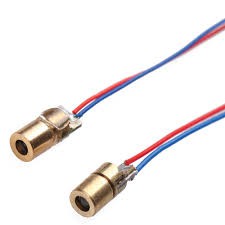 Laser Mini 650nm 6mm 5V 5mW Laser Ponto 5 Unidades