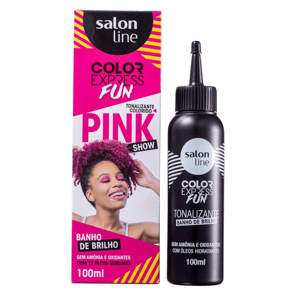 Tonalizante Color Express Fun Pink Show Salon Line 100Ml | Shopee Brasil