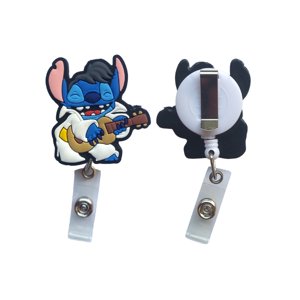 Porta Crachá Retrátil Personalizado Stitch