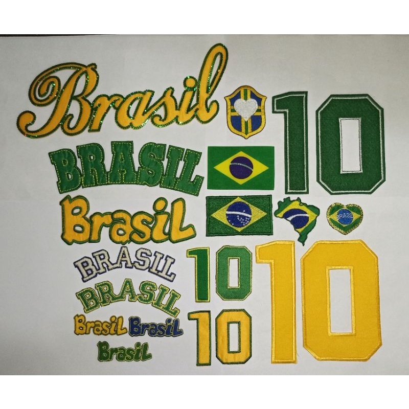 Patche Bordado Termocolante Copa Brasil | Shopee Brasil