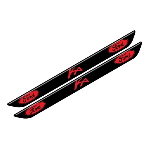 Protetor Soleira 2 Portas Relevo 3d Tuning M3 Carro Ford Ka