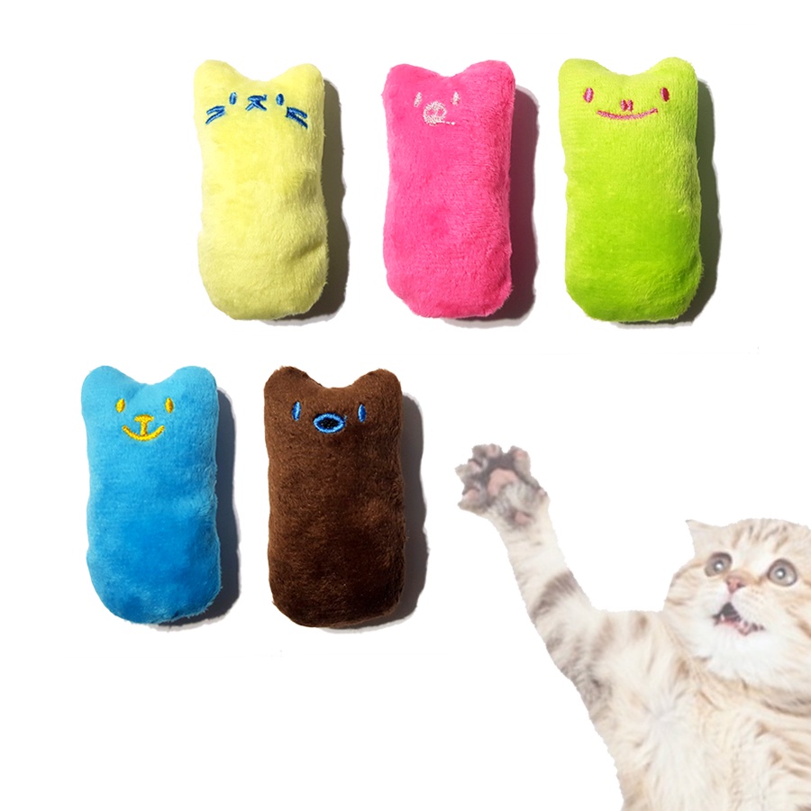 Pelúcia Gato com Catnip 9 cm Brinquedo para Gatos