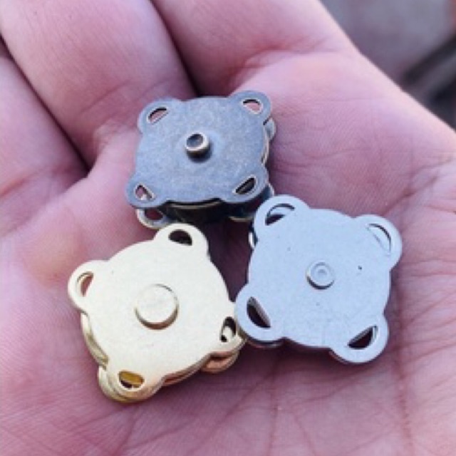 Par de Botão de Costura Imantado para Bolsa de Crochê em Oferta na Shopee