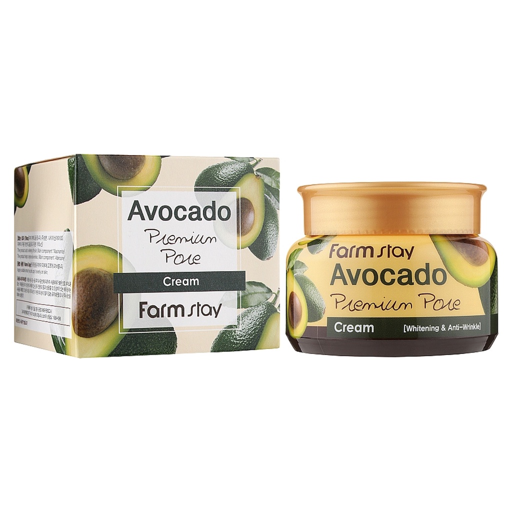 Detalhes do farmstay avocado premium pore cream 100ml