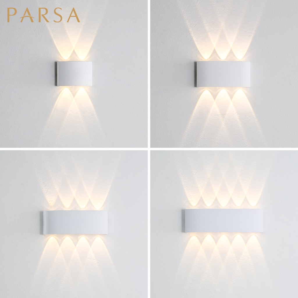 Luminária De Parede Arandela LED 3000K Luz Quente 4W/6W/8W/10W Ip65 À Prova D'água