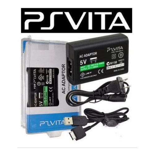 Fonte Carregador Bivolt Para Ps Vita Psvita + Cabo Usb