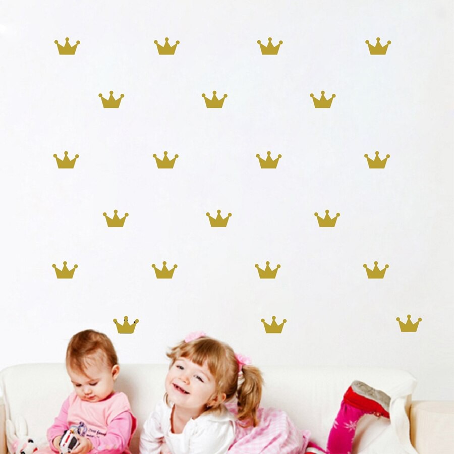72 Adesivos Vinil Decoração De Parede Coroa Rei Rainha 5cm em Oferta na Shopee