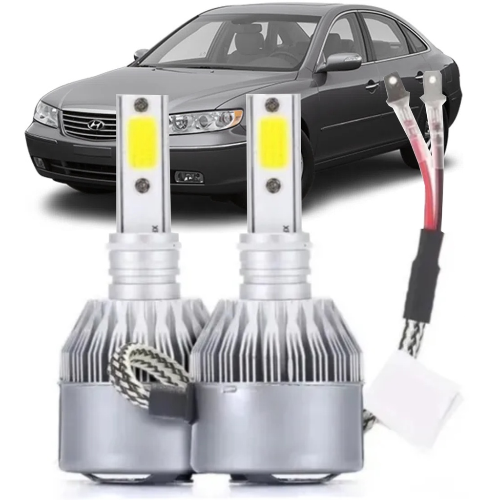 Lâmpadas Azera 2007 2008 2009 2010 2011 2012 2013 Super LED Farol Milha