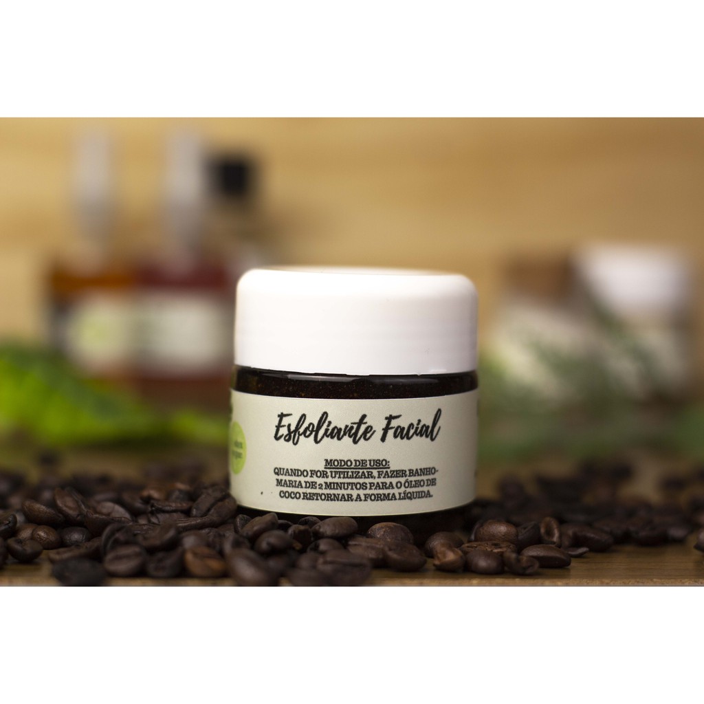 Esfoliante Facial Função Hidratante - Café Orgânico & Açúcar Mascavo Orgânico | Vegano