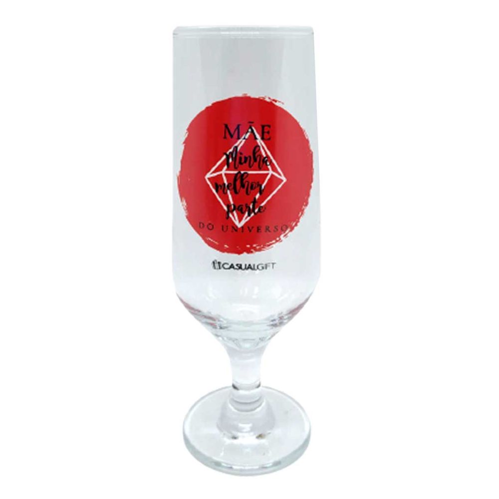 TACA 300ML MAE MINHA MELHOR PARTE VIDRO