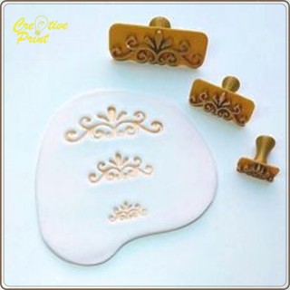 kit Carimbo Arabesco ceramica pasta americana biscuit confeitaria em Oferta na Shopee