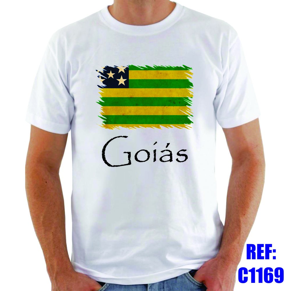 Camiseta Goiás Bandeira Brasil Estado