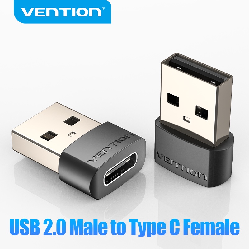 Vention USB C Adapter USB 2.0 A Male to USB-C Female Adapter For Xiaomi Huawei